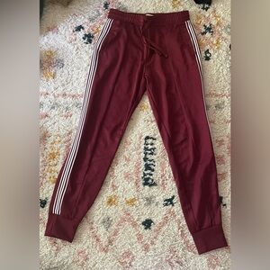 Hollister red striped women’s joggers athletic